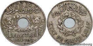 R4593 Lebanon 1 Piastre Etat du Grand Liban 1936 Paris -> Make offer