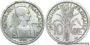 R4616 French Indochina 10 Cents Turin 1945 -> Make offer