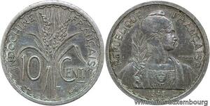 R4617 French Indochina 10 Cents Turin 1945 AU -> Make offer
