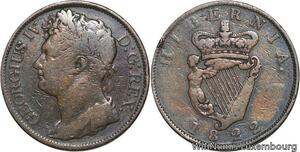 R4648 Ireland 1 Penny George IV 1822 -> Make offer
