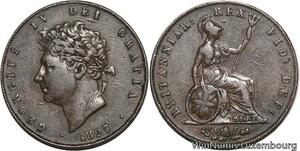 R4653 United Kingdom 1/2 Penny George IV 1827 -> Make offer