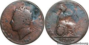 R4656 United Kingdom 1/2 Penny George IV 1827 -> Make offer