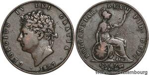 R4657 United Kingdom 1/2 Penny George IV 1827 -> Make offer