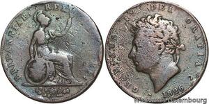 R4658 United Kingdom 1/2 Penny George IV 1826 -> Make offer