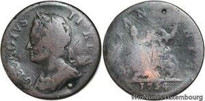 R4659 United Kingdom Farthing George II 1754 -> Make offer