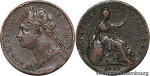 R4660 United Kingdom Farthing George IV 1825 -> Make offer