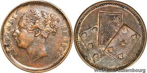 R4671 Token United Kingdom Queen Victoria Playing cards As Heart 1858 AU ->Offer