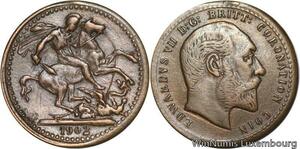 R4673 Token United Kingdom Sovereign Edward VII 1902 Coronation -> Make offer