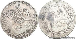 R4692 Egypt 5 Qirsh Muhammad V AH 1327 / 2 1910 H Heaton Silver -> Make offer