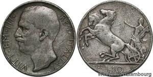 R4705 Italie 10 Lire Vittorio Emanuele III 1927 R Roma -> Make offer