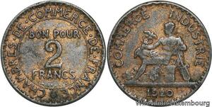 R4711 France Faux époque 2 Francs Chambre de Commerce 1920