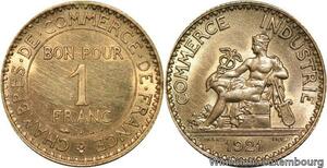 R4725 France 1 Franc Chambre de Commerce 1921 UNC -> Make offer