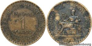 R4727 France 1 Franc Chambre du Commerce 1924 -> Make offer