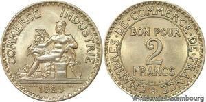 R4729 France 2 Francs Chambre du Commerce 1923 SUP -> Make offer