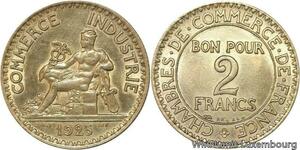 R4730 France 2 Francs Chambre du Commerce 1925 SUP -> Make offer