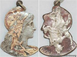 R4745 Module 5 Centimes Dupuis Porte Clé Pendentif Argentée -> Make offer