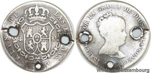 R4749 Spain 4 Reales Isabel II 1840 M CL Madrid Silver -> Make offer