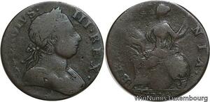 R4777 United Kingdom Half Penny George III 1775 -> Make offer