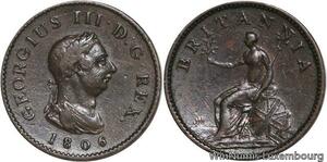 R4780 United Kingdom Farthing George III 1806 -> Make offer