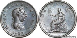 R4789 United Kingdom Half Penny George III 1806 -> Make offer