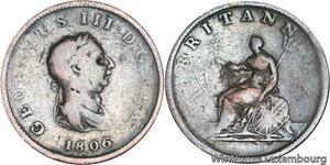R4795 United Kingdom Half Penny George III 1806 -> Make offer