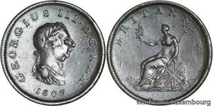 R4796 United Kingdom Half Penny George III 1806 -> Make offer