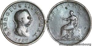 R4797 United Kingdom Half Penny George III 1806 -> Make offer