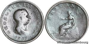 R4799 United Kingdom Half Penny George III 1806 -> Make offer