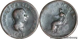 R4805 United Kingdom Half Penny George III 1807 -> Make offer