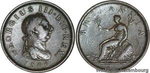 R4810 United Kingdom Penny George III 1806 -> Make offer