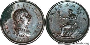 R4812 Rare United Kingdom Penny George III 1806 -> Make offer