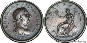 R4814 United Kingdom Penny George III 1807 -> Make offer