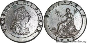 R4818 Rare United Kingdom Penny George III 1797 -> Make offer