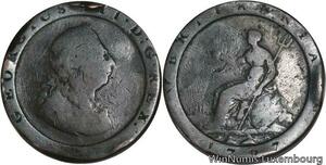 R4821 Rare United Kingdom Penny George III 1797 -> Make offer