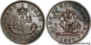 R4839 Canada Bank of Upper Penny Saint Geoge Toronto 1857 -> Make offer