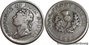 R4841 Canada Nova Scotia Penny George IV 1832 -> Make offer