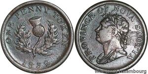 R4842 Canada Nova Scotia Penny George IV 1832 -> Make offer