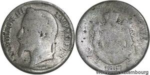 R4849 Rare France Faux époque 2 Francs Napoléon III 1867 Plomb -> Make offer