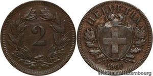 R4869 Switzerland 2 Rappen Helvetia 1907 B Berne AU -> Make offer