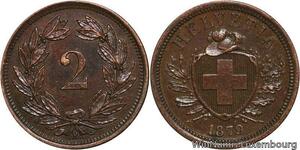 R4871 Switzerland 2 Rappen Helvetia 1879 B Berne UNC -> Make offer