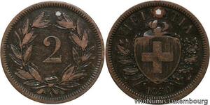 R4874 Switzerland 2 Rappen Helvetia 1850 B Berne -> Make offer