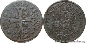 R4875 Switzerland Swiss Neuchatel 1/2 Batzen Frédéric-Guillaume Il Prusse 1792