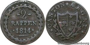 R4878 Switzerland 2 Rappen Aargau 1814 -> Make offer