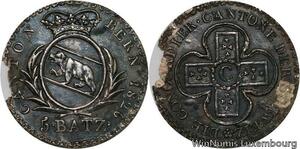 R4881 Switzerland Swiss Cantons Bern 5 Batzen Ours 1826 Silver -> Make offer