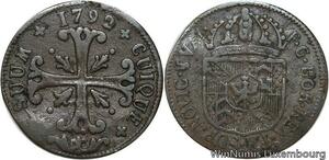 R4886 Switzerland Swiss Neuchatel 1/2 Batzen Frédéric-Guillaume Il Prusse 1792