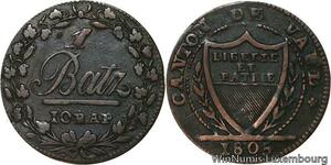 R4888 Switzerland Swiss Cantons Vaud 1 Batzen 10 Rappen 1805 -> Make offer