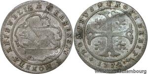 R4894 Rare Switzerland Swiss Cantons Bern 1/2 Batzen Ours 1772 -> Make offer