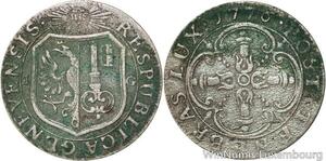 R4910 Switzerland Swiss Canton Geneva 3 Sols 1776 IG -> Make offer