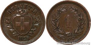 R4931 Switzerland 1 Rappen Helvetia 1925 B Berne AU -> Make offer