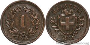 R4954 Switzerland 1 Rappen Helvetia 1941 B Berne -> Make offer
